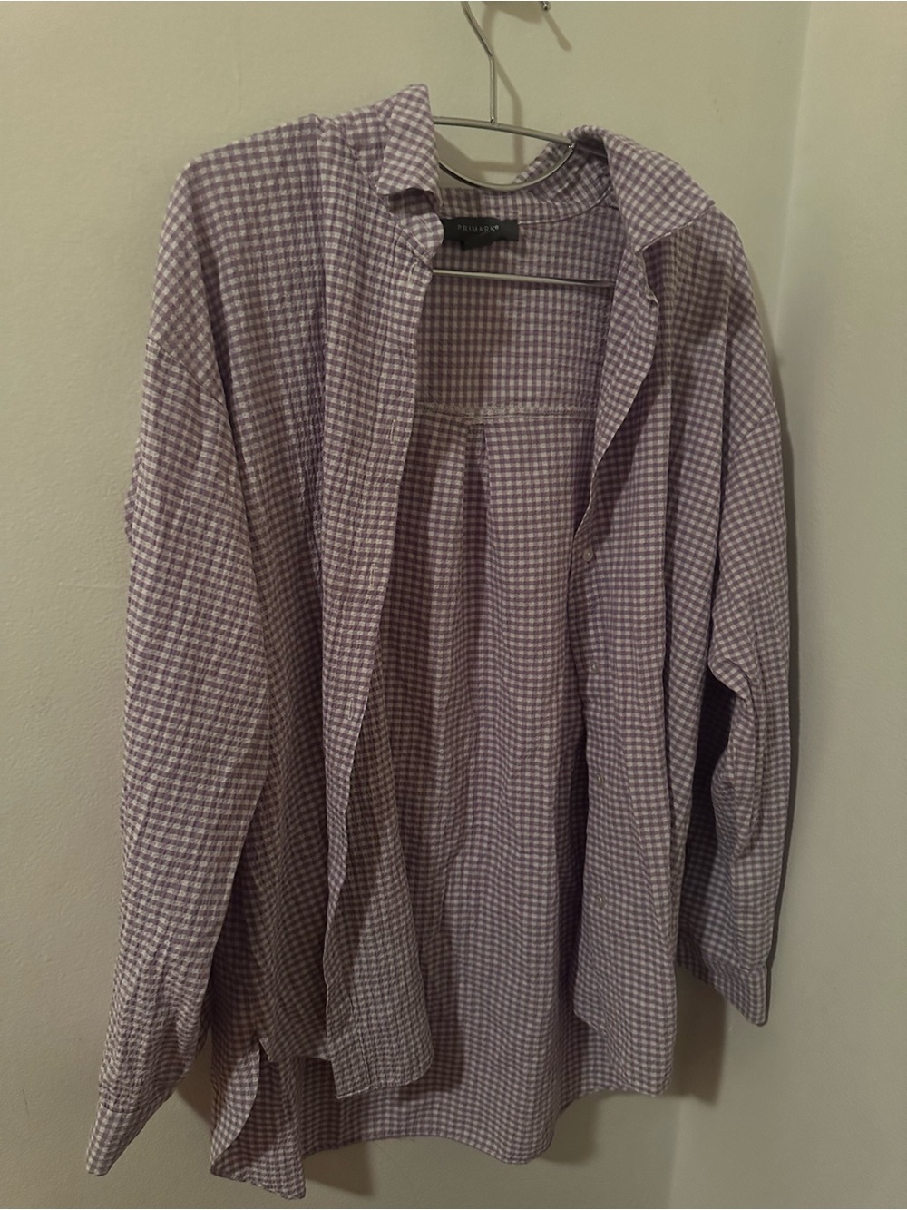 Primark Lavender Gingham Button-Down Shirt